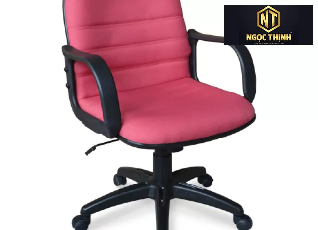 Ghế lãnh đạo lưng trung bọc vải, đệm và tựa liền khối SG721